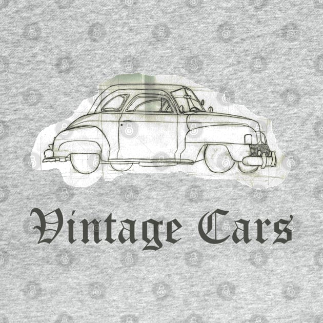 Vintage Cars Weathered Scrapbook Car by Maries Papier Bleu